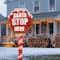 5ft. Sisal Red Stop Sign Pole